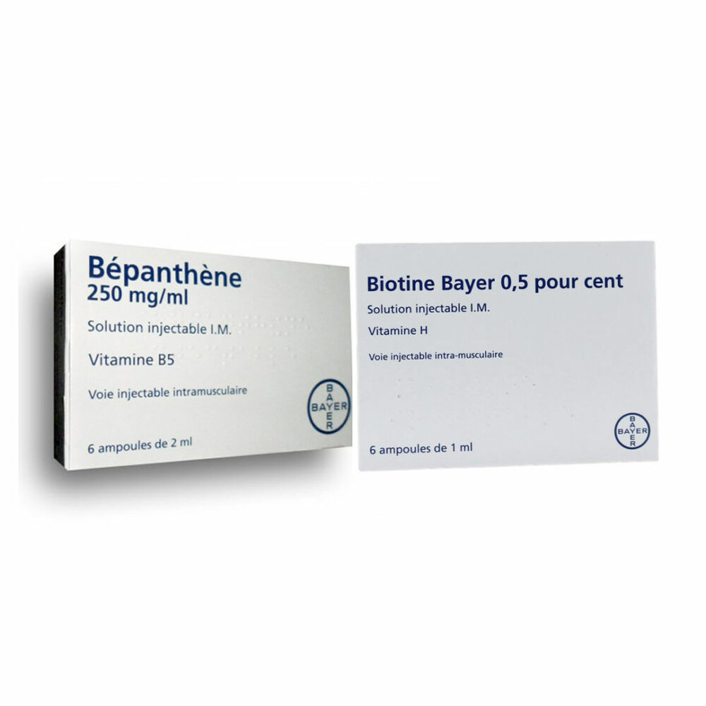 آمپول بیوتن و بپانتن بایر Biotine and Bepanthene Bayer