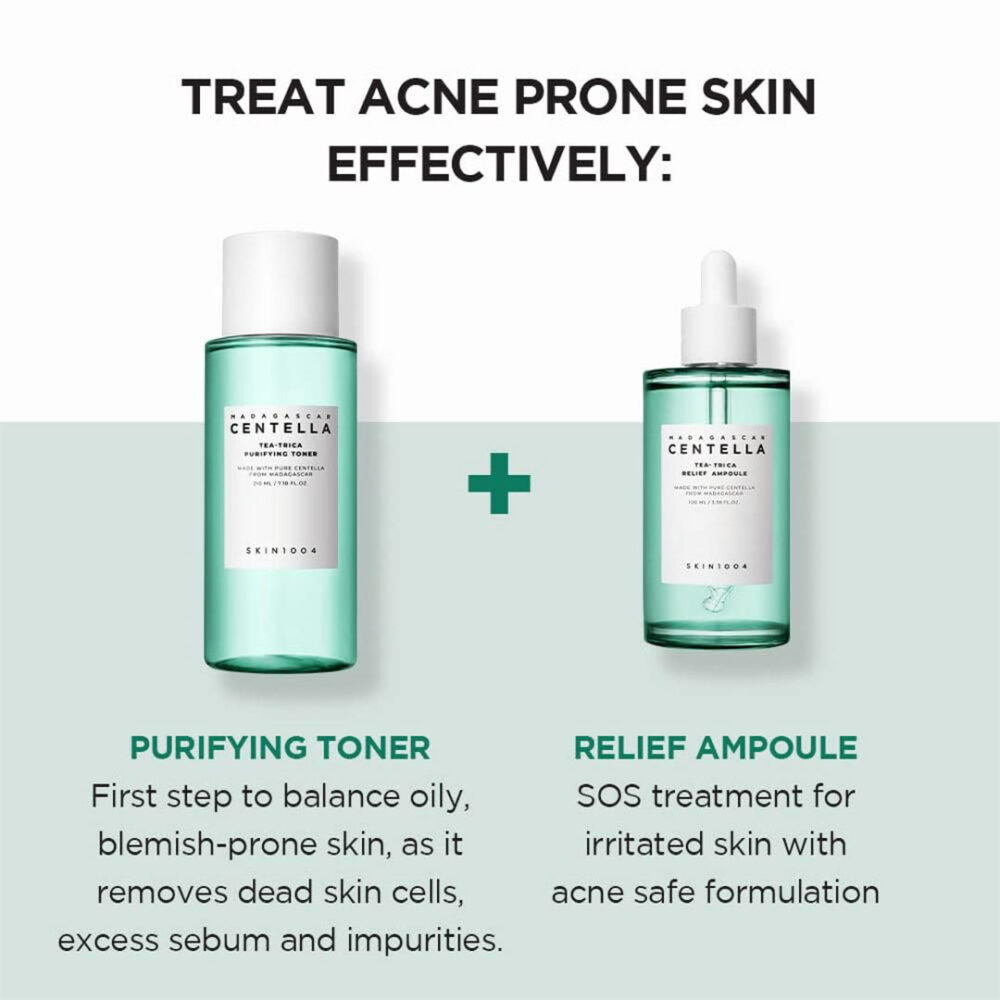 آمپول چای تریکا سنتلا ماداگاسکار اسکین 1004 Skin1004 Madagascar Centella Tea-Trica Relief Ampoule