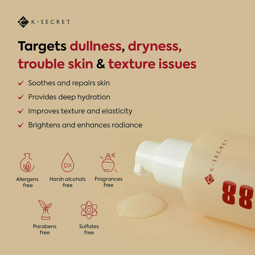 اسنس موسین حلزون و برنج سئول 1988 کی سکرت K-SECRET SEOUL 1988 Essence Snail Mucin 97% + Rice - Image 6
