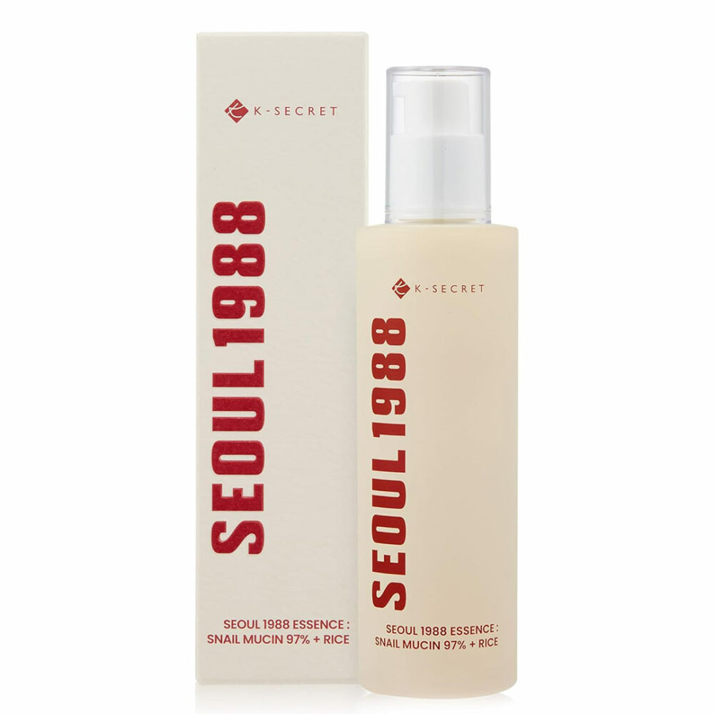 اسنس موسین حلزون و برنج سئول 1988 کی سکرت K-SECRET SEOUL 1988 Essence Snail Mucin 97% + Rice