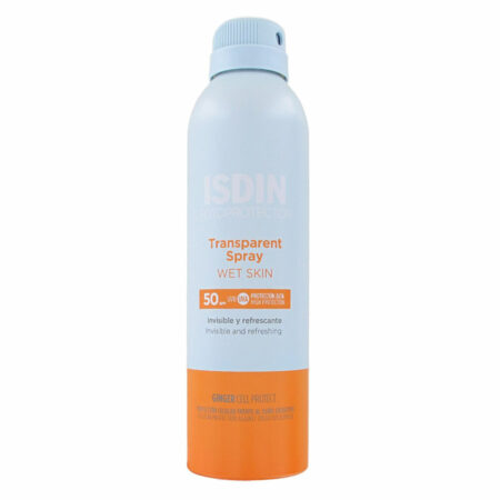 اسپری بدن ضد آفتاب ایزدین ISDIN Transparent Spray Wet Skin SPF50