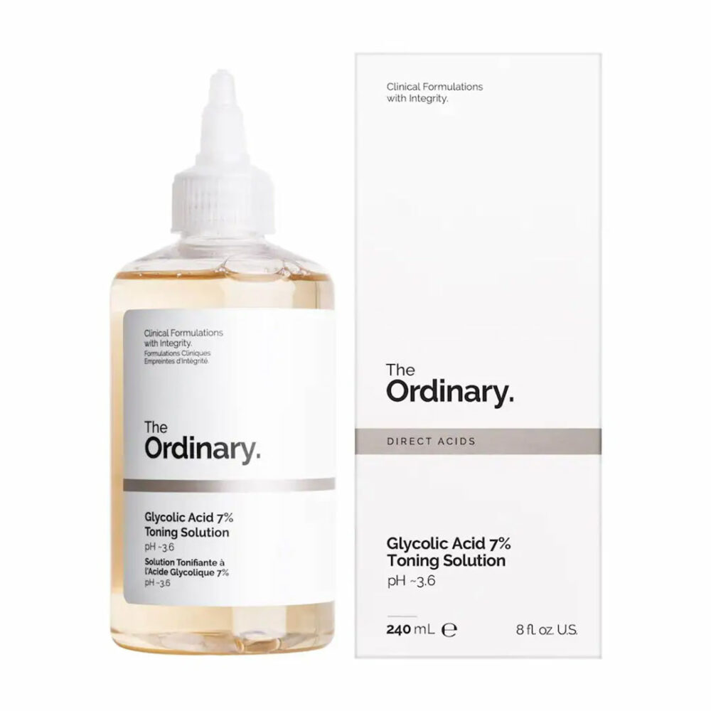 تونر لایه بردار و روشن کننده گلیکولیک اسید 7% اوردینری The Ordinary Glycolic Acid 7% Toning Solution