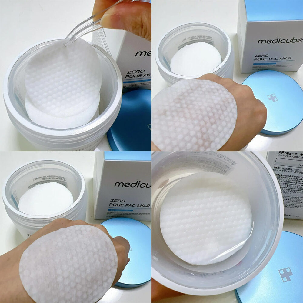 تونر پد کوچک کننده منافذ پوست های حساس مدی کیوب Medicube Zero Pore Pad Mild