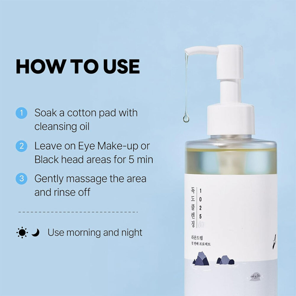 روغن پاک کننده دوکدو راندلب Round Lab 1025 Dokdo Cleansing Oil