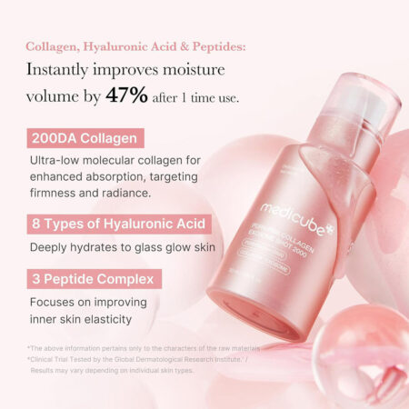 سرم صورتی اگزوزوم PDRN شات 2000 مدی کیوب Medicube PDRN Pink Collagen Exosome Shot Serum 2000