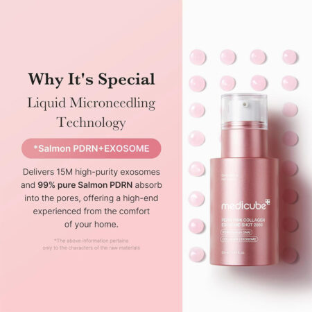 سرم صورتی اگزوزوم PDRN شات 2000 مدی کیوب Medicube PDRN Pink Collagen Exosome Shot Serum 2000