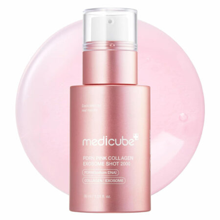 سرم صورتی اگزوزوم PDRN شات 2000 مدی کیوب Medicube PDRN Pink Collagen Exosome Shot Serum 2000