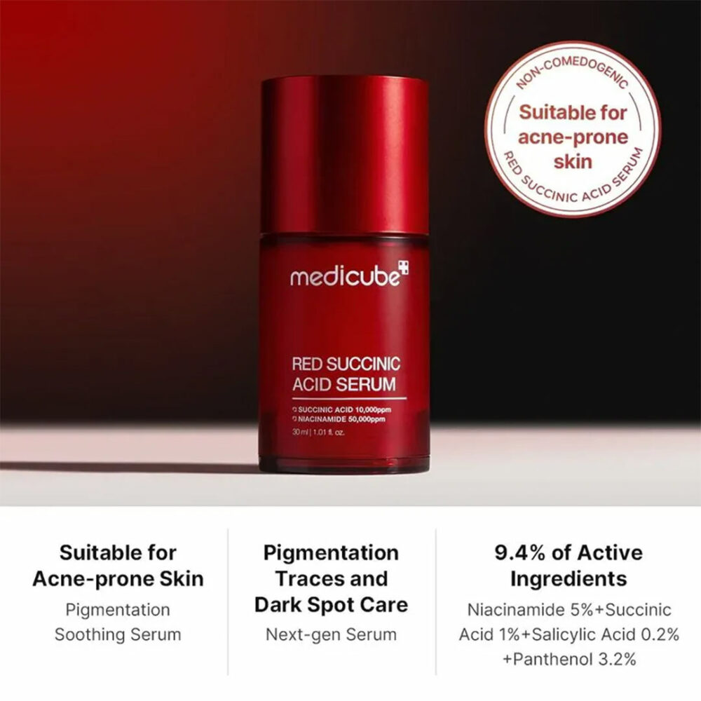 سرم ضد جوش سوکسینیک اسید مدی کیوب Medicube Red Succinic Acid Serum