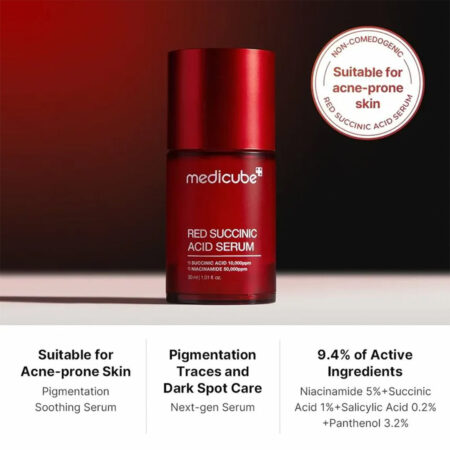 سرم ضد جوش سوکسینیک اسید مدی کیوب Medicube Red Succinic Acid Serum