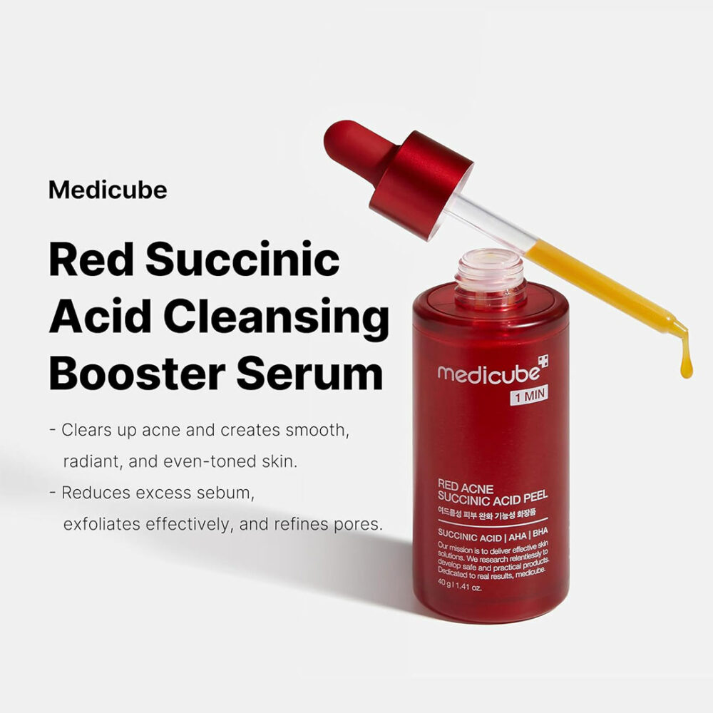 سرم لایه بردار سوکسینیک اسید مدی کیوب Medicube Red Acne Succinic Acid Peel