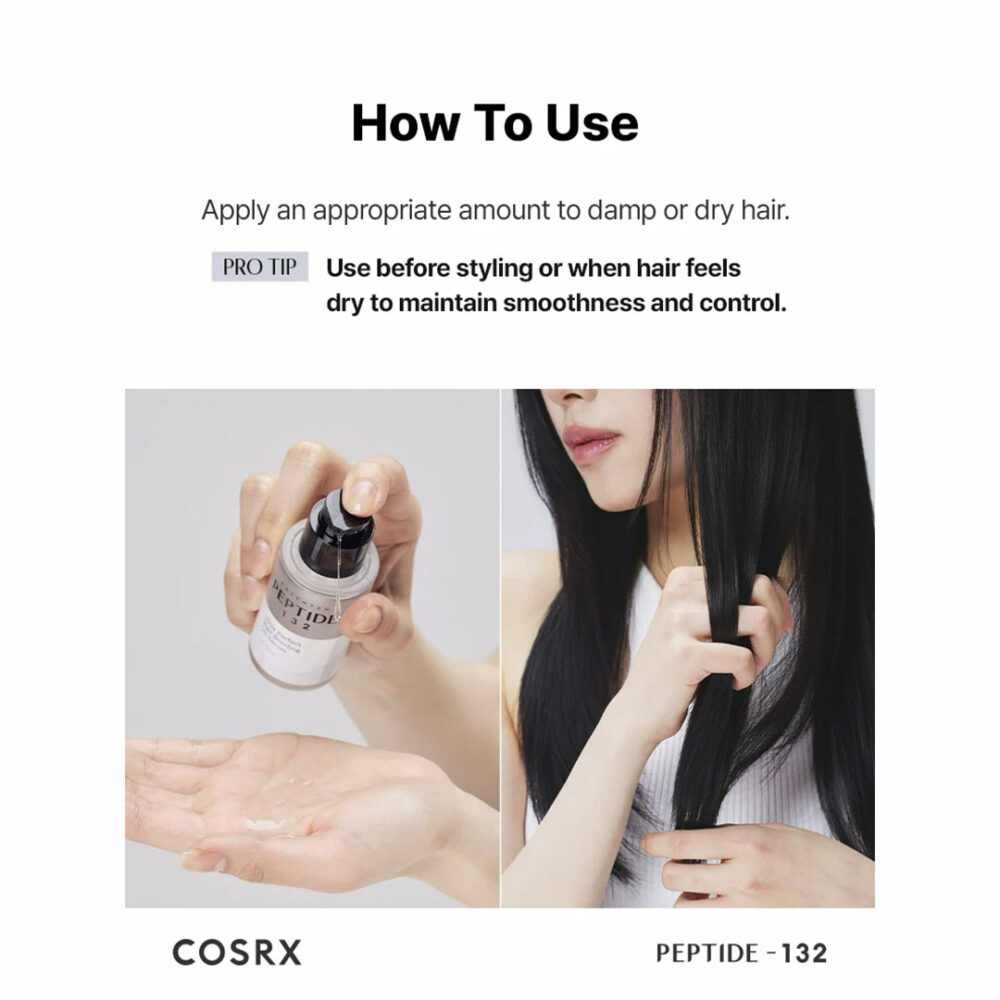 سرم مو ترمیم‌ کننده پپتاید 132 کوزارکس Cosrx Peptide-132 Ultra Perfect Hair Bonding Oil Serum