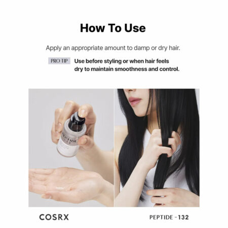 سرم مو ترمیم‌ کننده پپتاید 132 کوزارکس Cosrx Peptide-132 Ultra Perfect Hair Bonding Oil Serum
