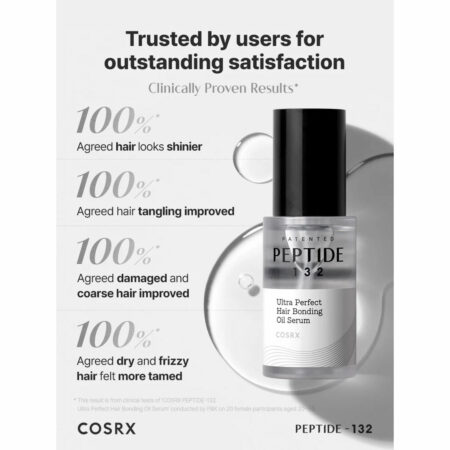سرم مو ترمیم‌ کننده پپتاید 132 کوزارکس Cosrx Peptide-132 Ultra Perfect Hair Bonding Oil Serum