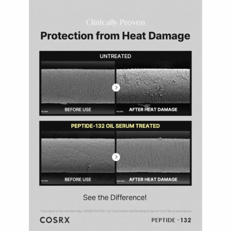 سرم مو ترمیم‌ کننده پپتاید 132 کوزارکس Cosrx Peptide-132 Ultra Perfect Hair Bonding Oil Serum