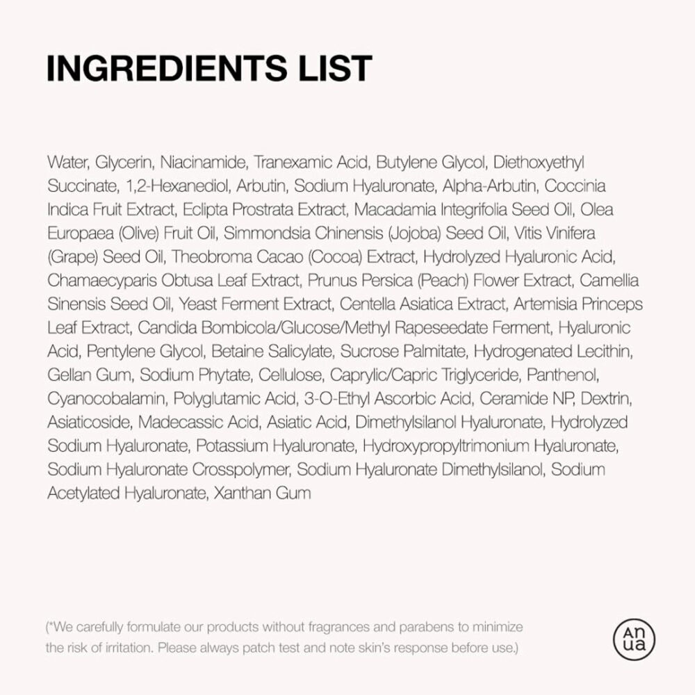 سرم نیاسینامید 10% + ترانگزامیک اسید 4% آنوا Anua Niacinamide 10% + TXA 4% Dark Spot Correcting Serum