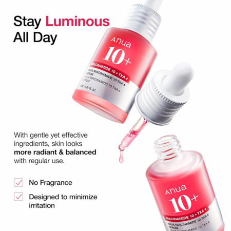 سرم نیاسینامید 10% + ترانگزامیک اسید 4% آنوا Anua Niacinamide 10% + TXA 4% Dark Spot Correcting Serum