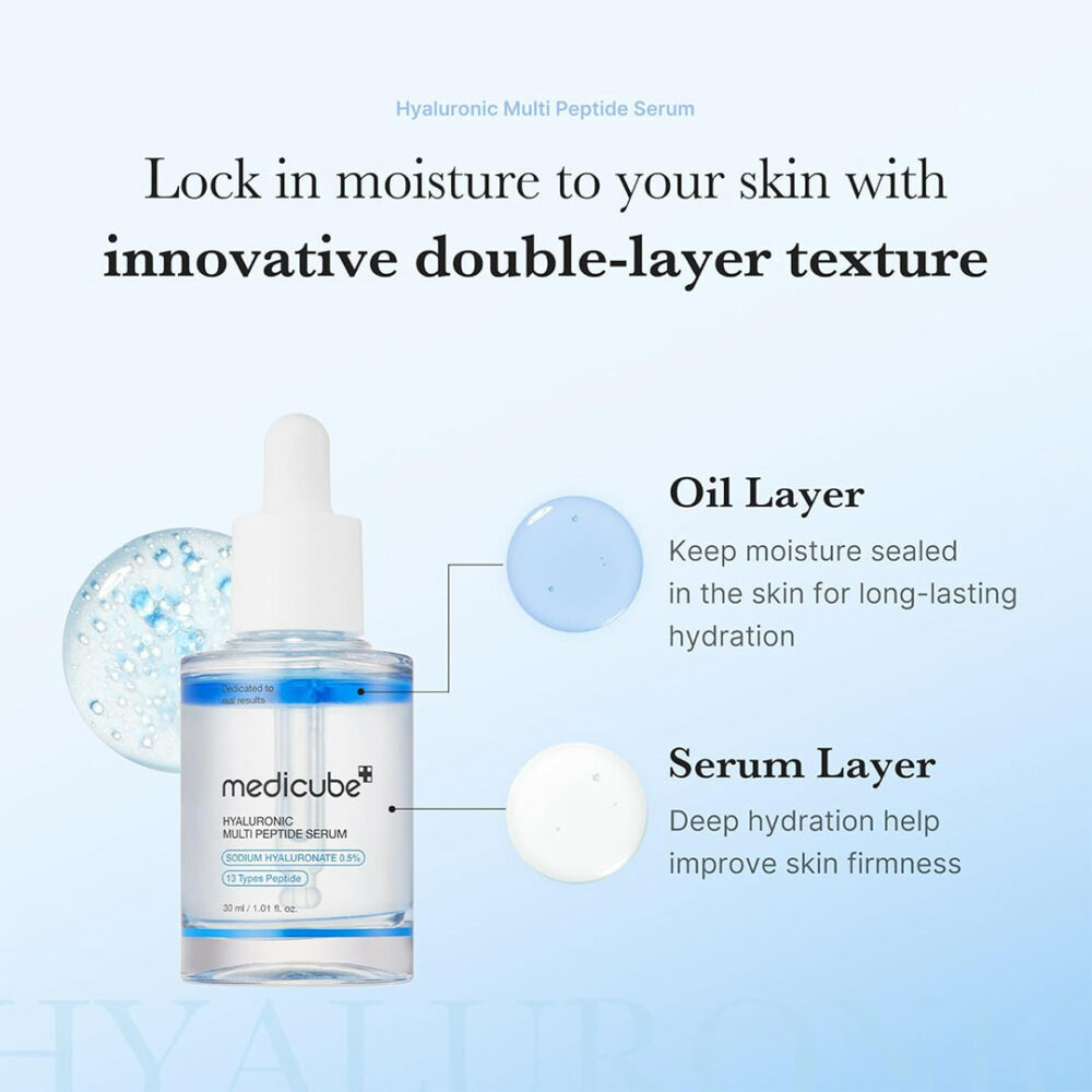 سرم هیالورونیک اسید و مولتی پپتاید مدی کیوب Medicube Hyaluronic Multi Peptide Serum
