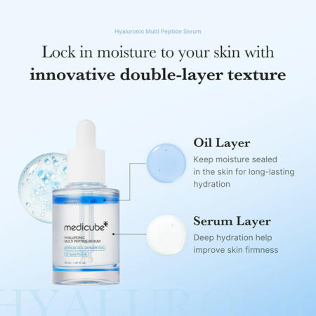 سرم هیالورونیک اسید و مولتی پپتاید مدی کیوب Medicube Hyaluronic Multi Peptide Serum