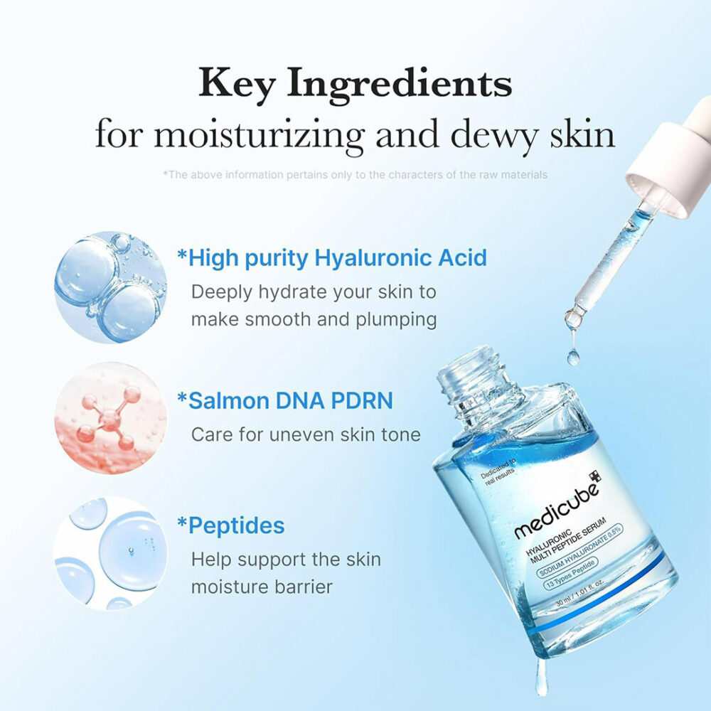 سرم هیالورونیک اسید و مولتی پپتاید مدی کیوب Medicube Hyaluronic Multi Peptide Serum