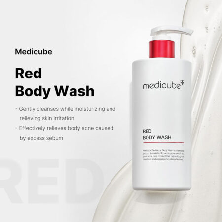 شامپو بدن ضد آکنه قرمز ۲.۰ مدی کیوب Medicube Red Acne Body Wash 2.0