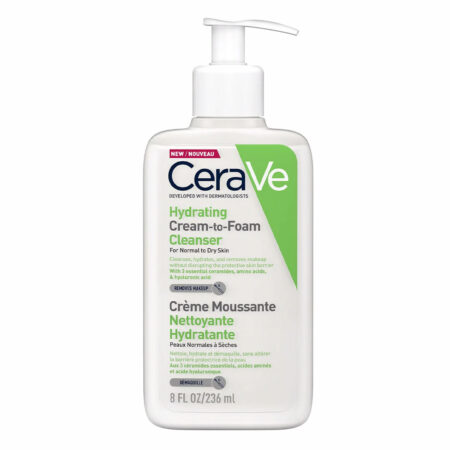 شوینده کرم فوم پوست نرمال تا خشک سراوی CeraVe Hydrating Cream-to-Foam Cleanser