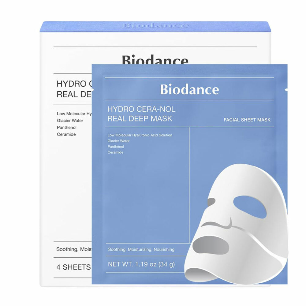 شیت ماسک آبرسان و تقویت کننده سد دفاعی پوست بایودنس Biodance Hydro Cera-nol Real Deep Mask