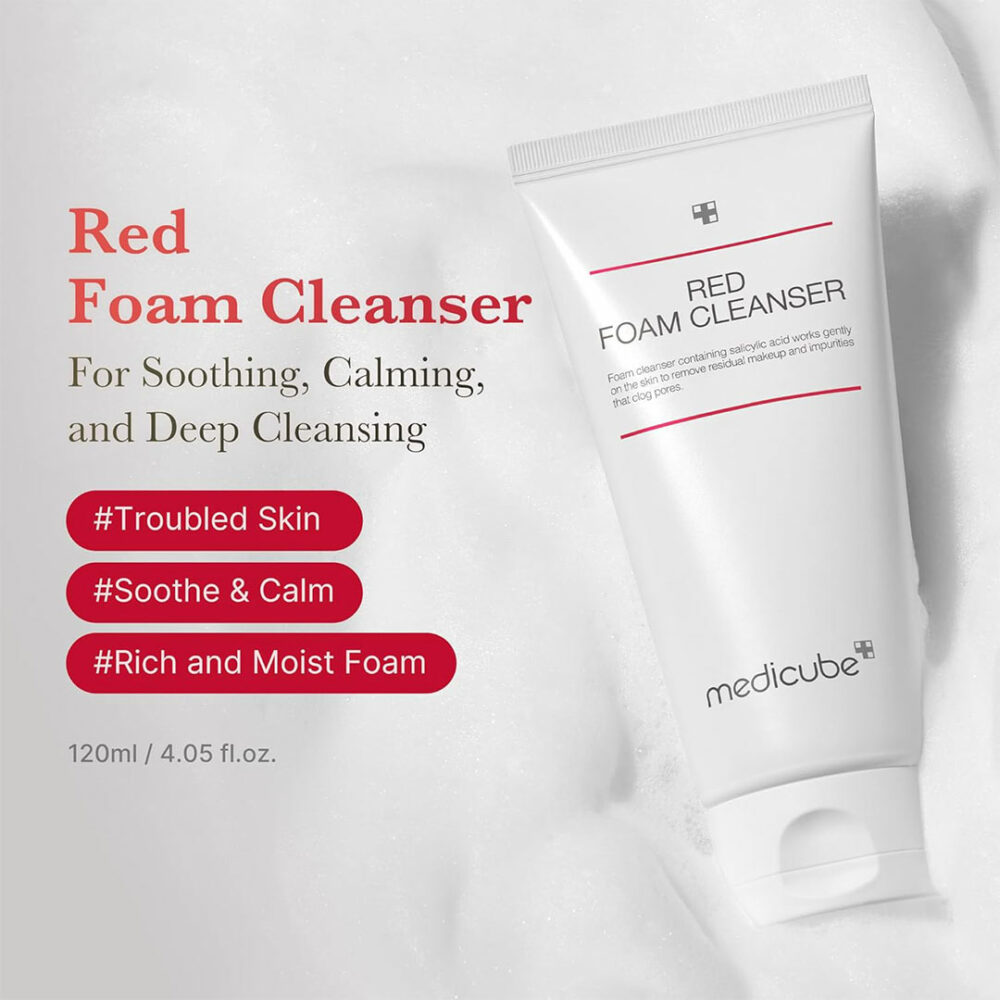 فوم شستشوی سالیسیلیک اسید مدی کیوب Medicube Red Foam Cleanser