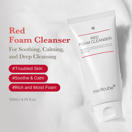 فوم شستشوی سالیسیلیک اسید مدی کیوب Medicube Red Foam Cleanser