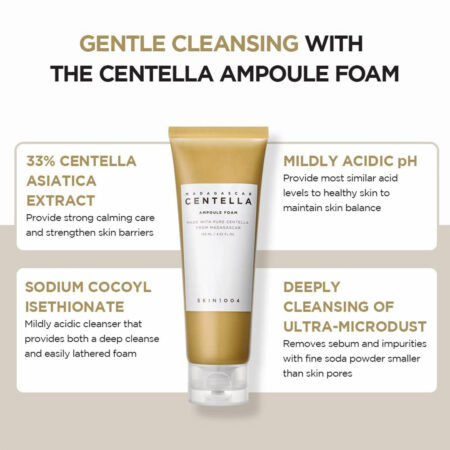 فوم شستشوی سنتلا ماداگاسکار اسکین 1004 SKIN1004 Madagascar Centella Ampoule Foam 125ml