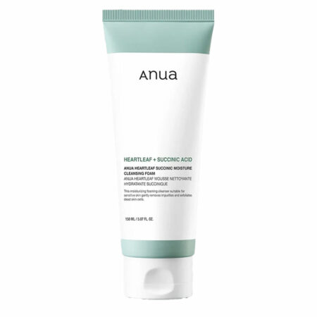 فوم شستشوی سوکسینیک اسید و هارتلیف آنوا Anua Heartleaf Succinic Moisture Cleansing Foam