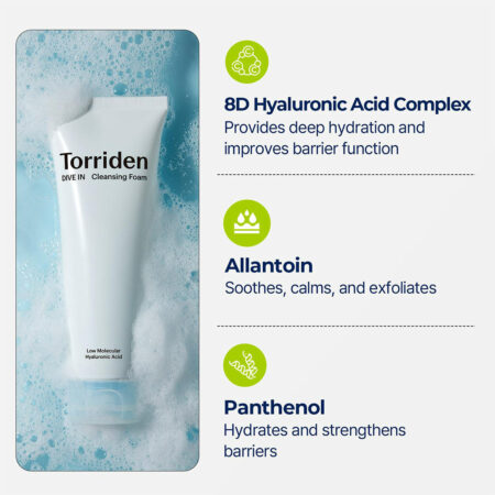 فوم شستشوی هیالورونیک اسید توریدن Torriden Dive In Cleansing Foam