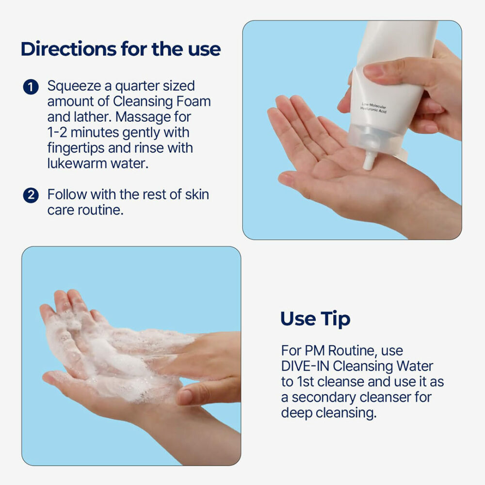 فوم شستشوی هیالورونیک اسید توریدن Torriden Dive In Cleansing Foam