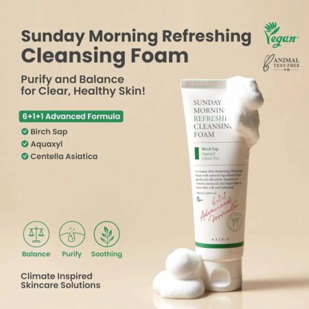 فوم پاک کننده سان دی مورنینگ اکسیس وای AXIS-Y Sunday Morning Refreshing Cleansing Foam