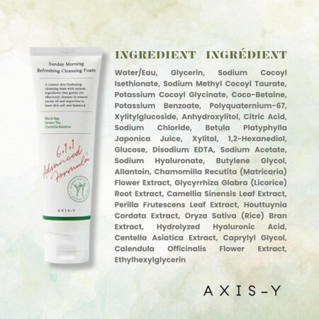 فوم پاک کننده سان دی مورنینگ اکسیس وای AXIS-Y Sunday Morning Refreshing Cleansing Foam