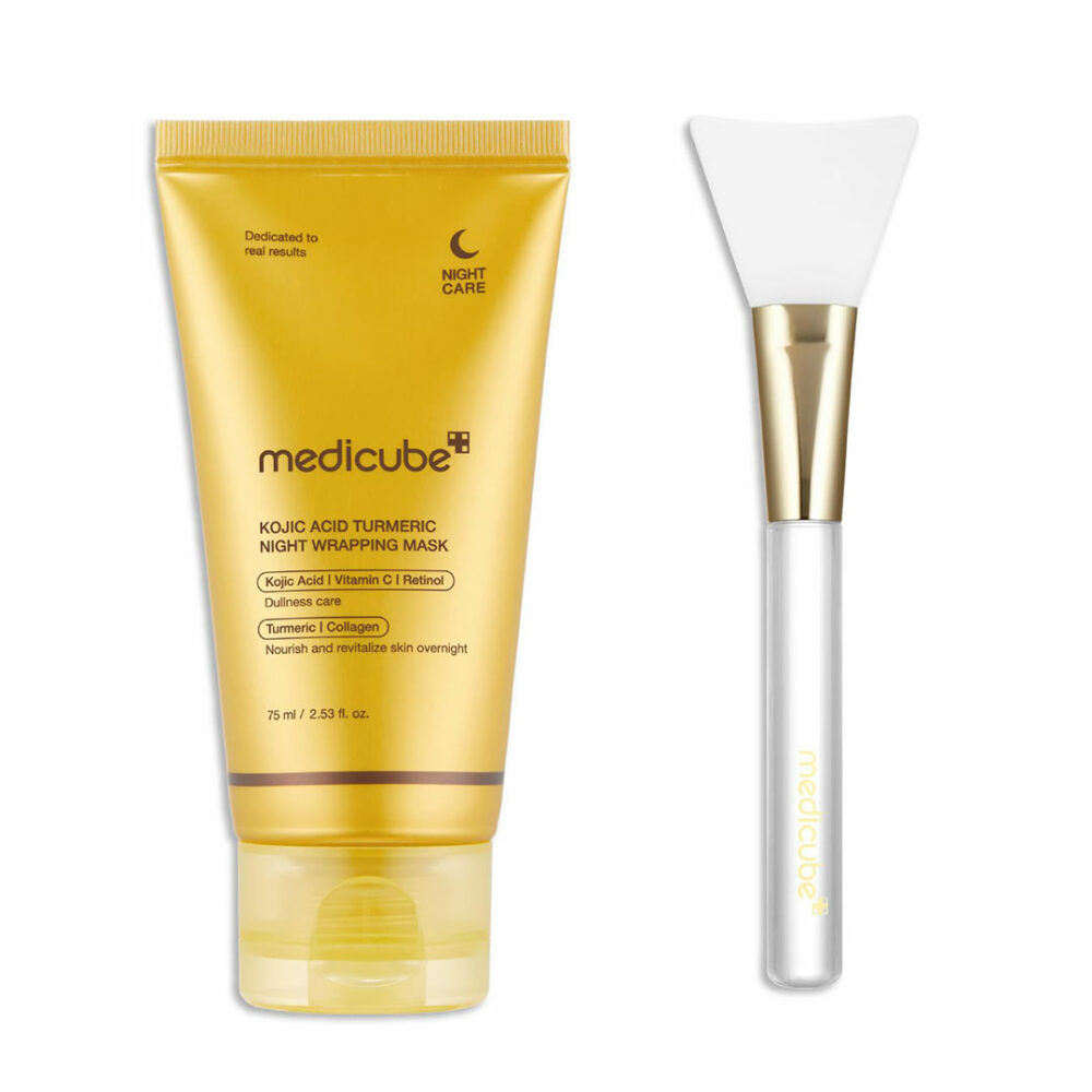 ماسک شب کوجیک اسید و کلاژن مدی کیوب Medicube Kojic Acid Turmeric Night Wrapping Mask