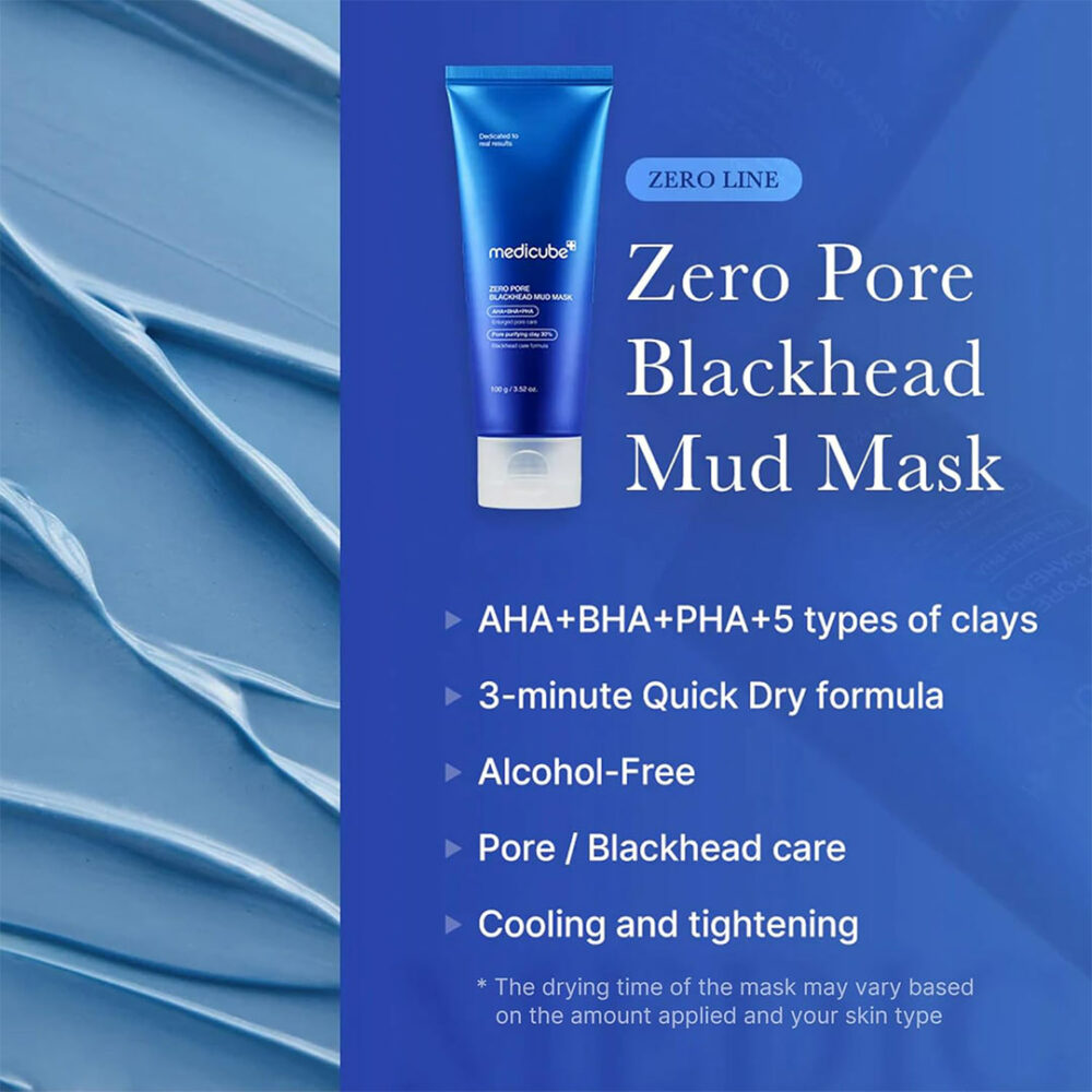 ماسک ضد جوش سرسیاه مدی کیوب Medicube Zero Pore Blackhead Mud Mask