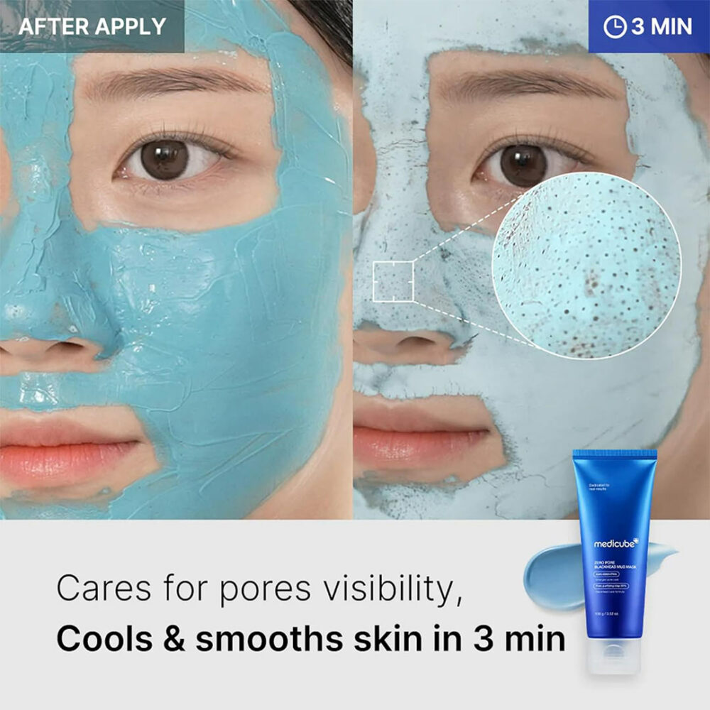 ماسک ضد جوش سرسیاه مدی کیوب Medicube Zero Pore Blackhead Mud Mask