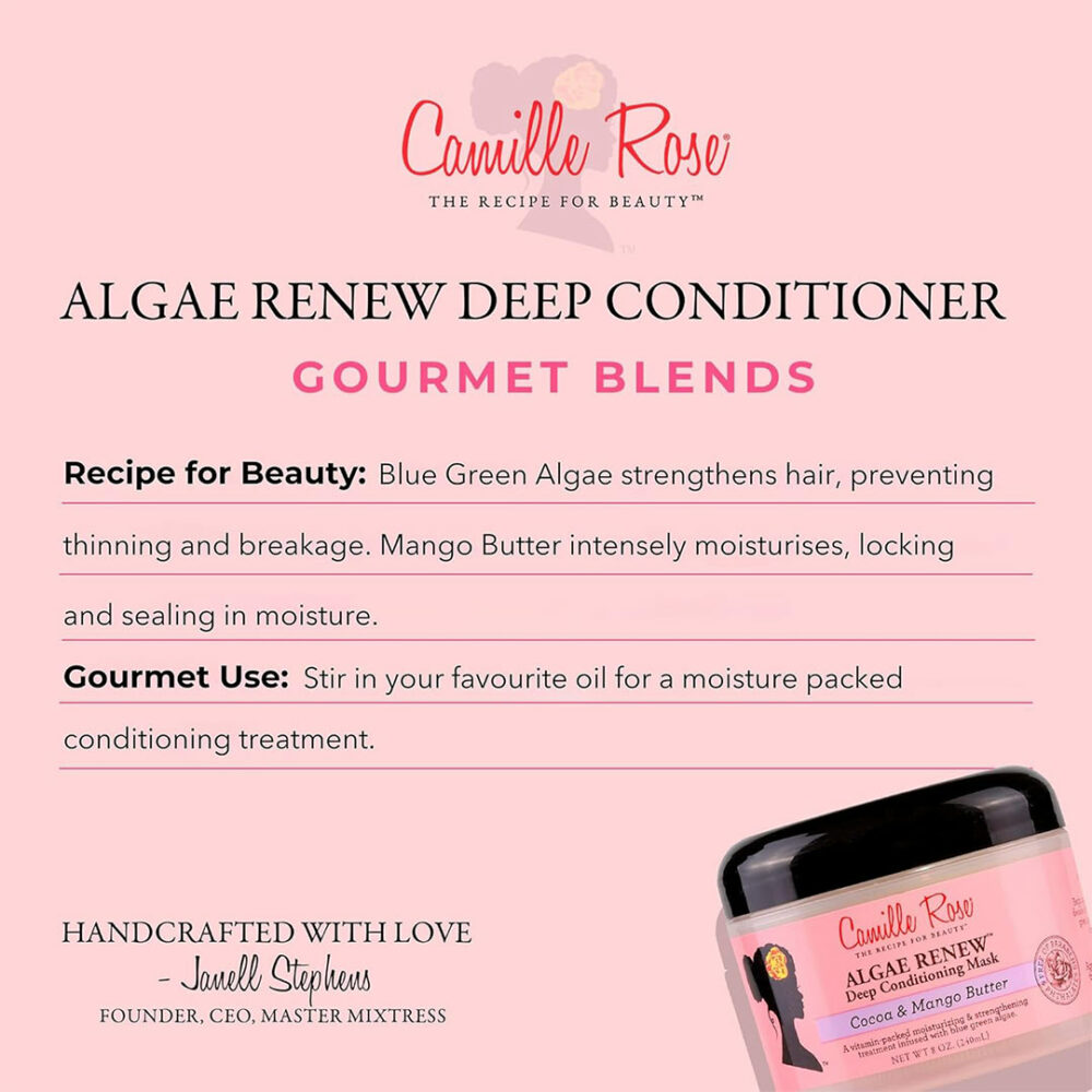 ماسک مو عمیق کاکائو و انبه کامیل رز Camille Rose Algae Renew Deep Conditioning Mask
