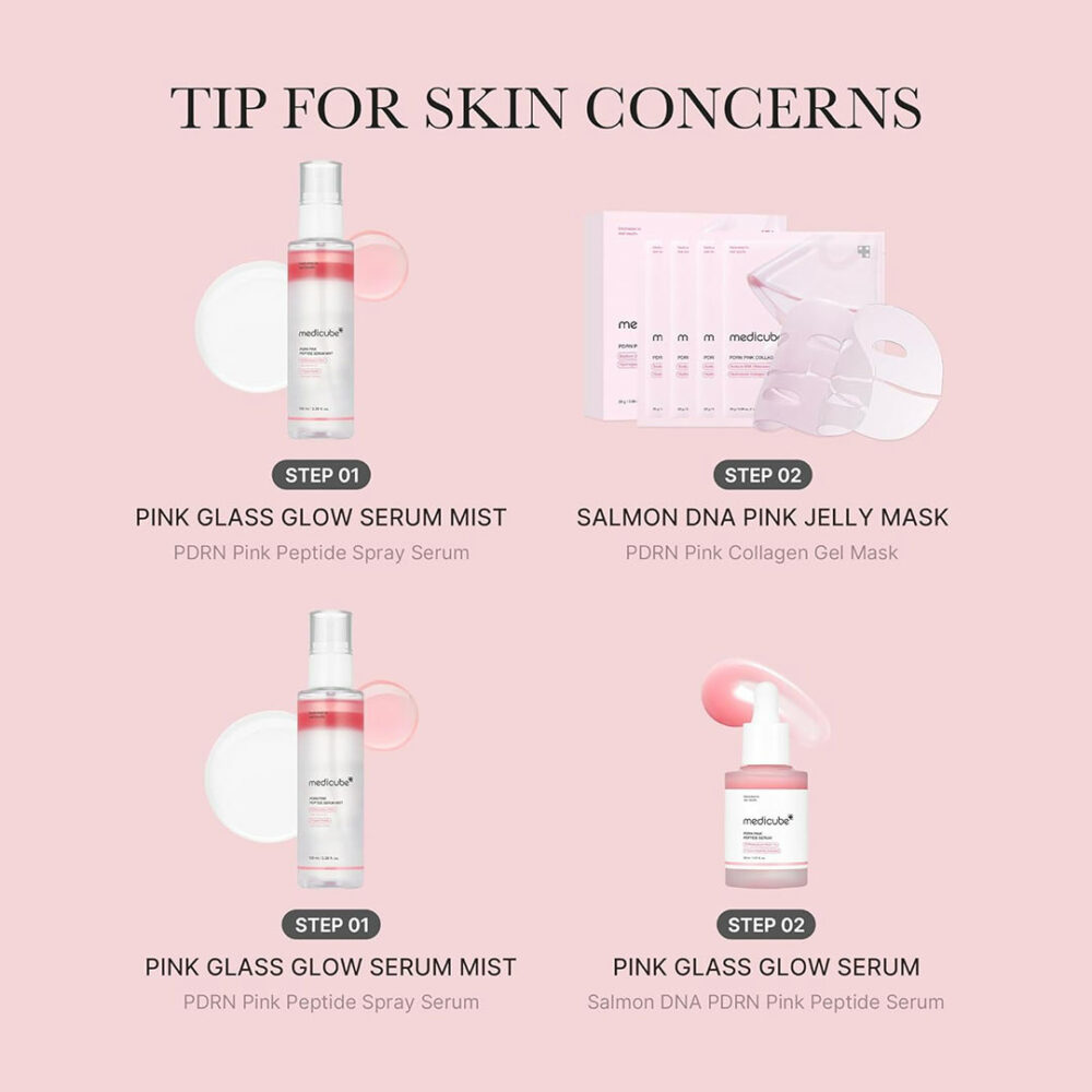میست سرم PDRN گلوتاتیون مدی کیوب Medicube PDRN Pink Glutathione Serum Mist
