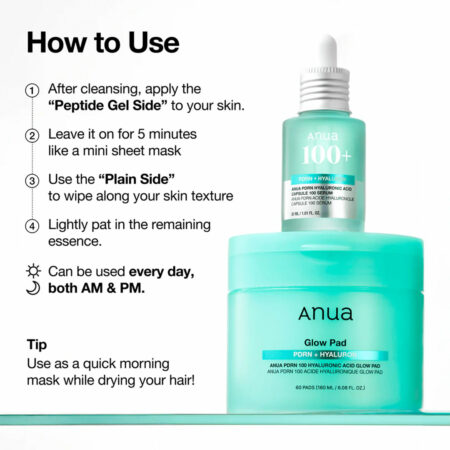 پد تونر هیالورون و PDRN آنوا Anua PDRN 100 Hyaluronic Acid Pad