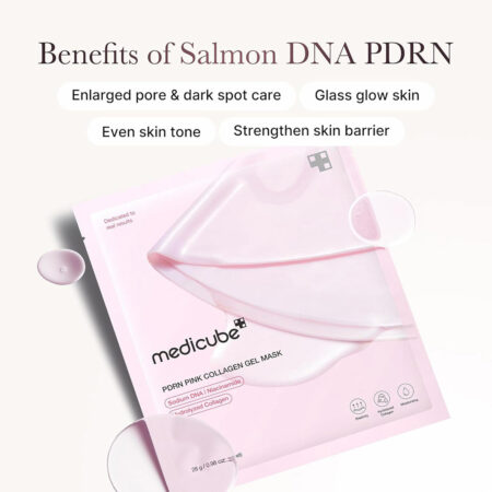 ژل ماسک PDRN و کلاژن مدی کیوب MEDICUBE PDRN Pink Collagen Gel Mask