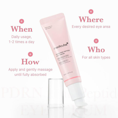 کرم دور چشم pdrn و پپتاید مدی کیوب Medicube PDRN Pink Peptide Eye Cream