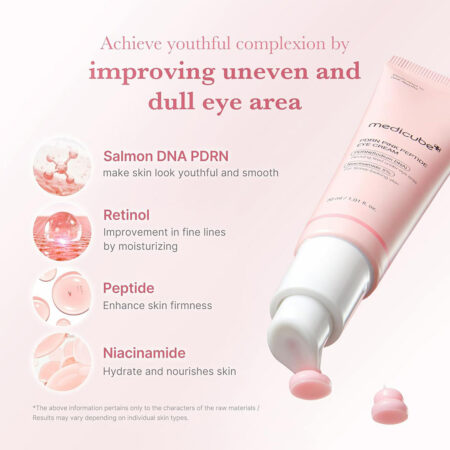کرم دور چشم pdrn و پپتاید مدی کیوب Medicube PDRN Pink Peptide Eye Cream