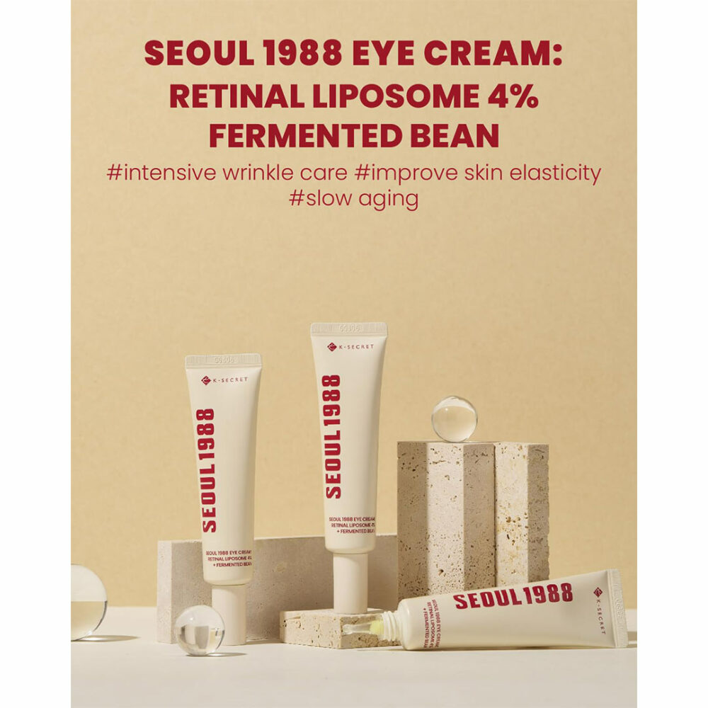 کرم دور چشم سئول 1988 لیپوزوم رتینول و لوبیا کی سکرت K-SECRET SEOUL 1988 Retinal Liposome 4% + Fermented Bean Eye Cream - Image 2