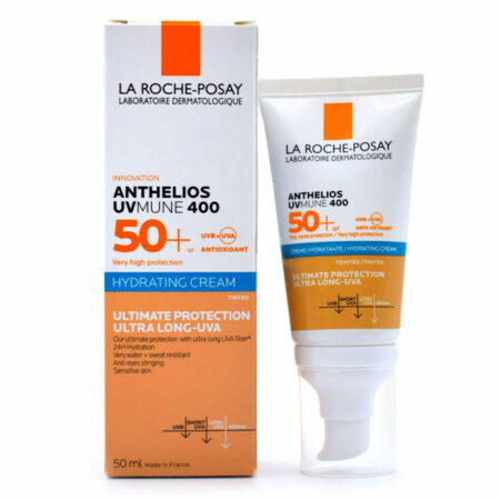 کرم ضد آفتاب آبرسان رنگی آنتلیوس یووی مون 400 پوست خشک و حساس لاروش پوزای La Roche-Posay Anthelios UVMune 400 Hydrating Tinted Cream
