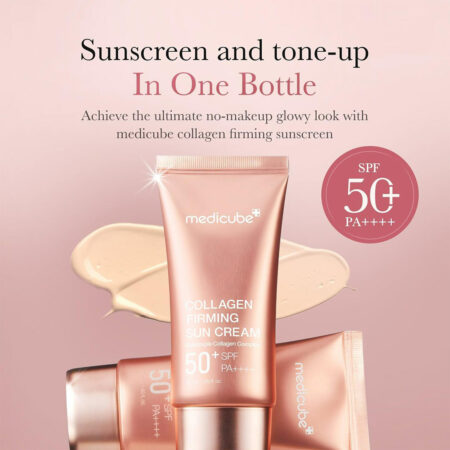کرم ضد آفتاب تون آپ کلاژن مدی کیوب Medicube Collagen Firming Sun Cream