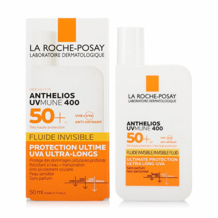 کرم ضد آفتاب فلویید بی رنگ آنتلیوس یووی مون 400 لاروش پوزای La Roche-Posay Anthelios UVmune 400 Invisible Fluid SPF50