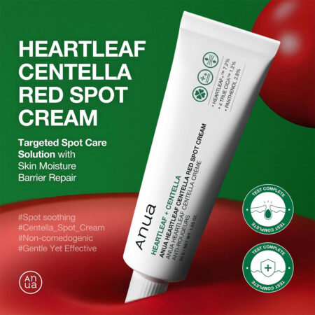 کرم ضد لک هارتلیف و سنتلا آنوا Anua Heartleaf Centella Red Spot Cream