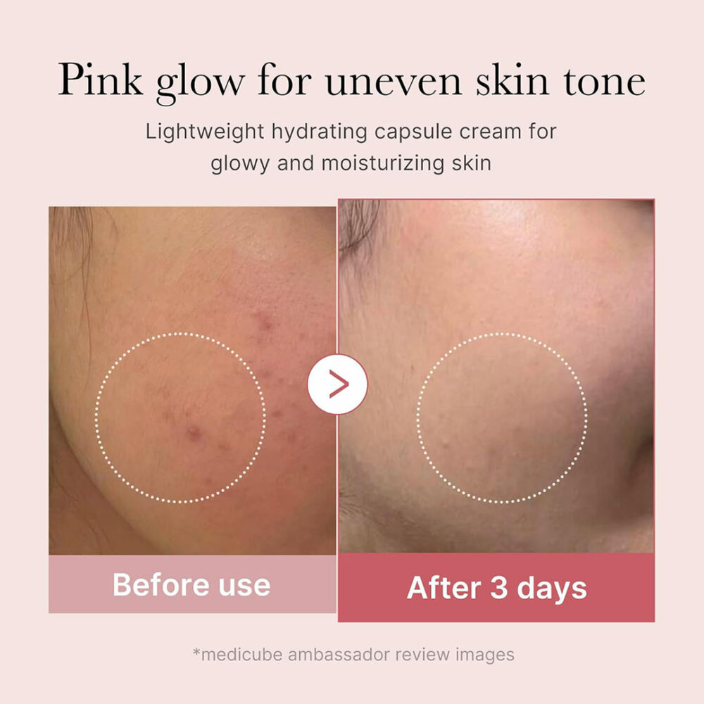 کرم کپسولی کلاژن و PDRN مدی کیوب Medicube PDRN Pink Collagen Capsule Cream